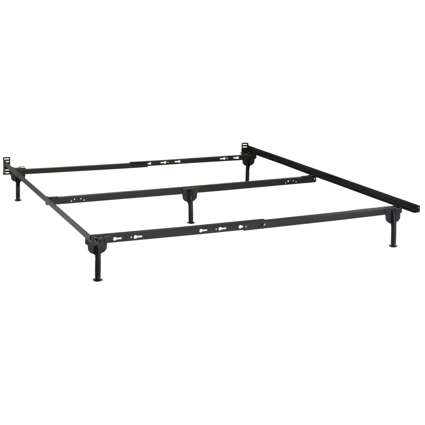 Adjustable Full/Queen/King Bed Frame with Center Support