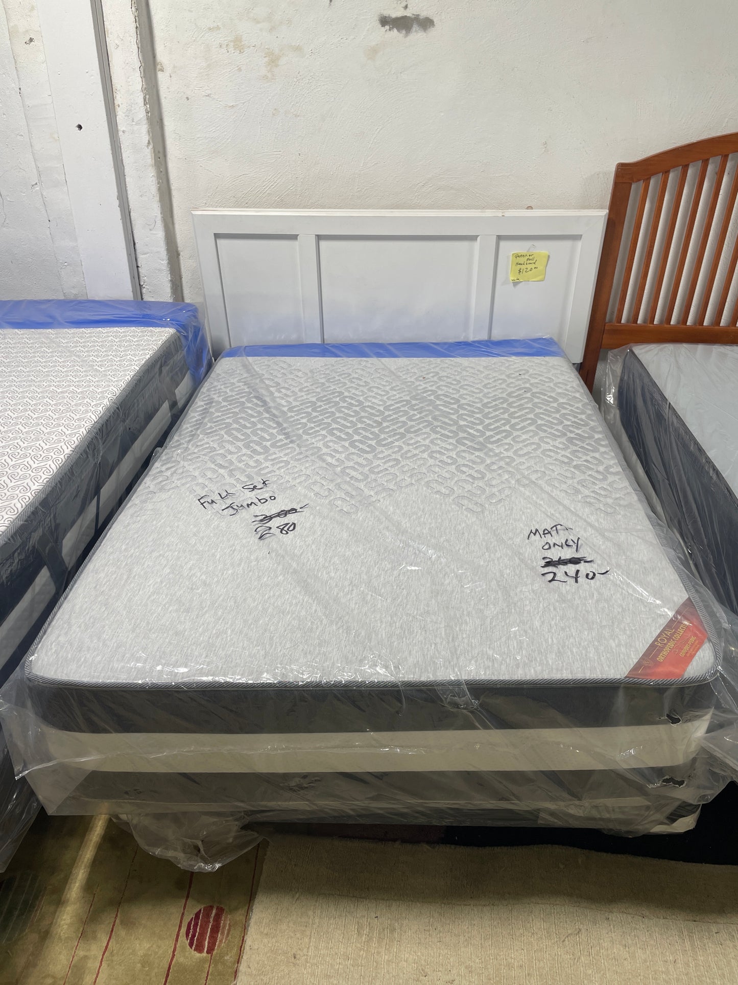 Jumbo Mattress (Twin, Full, Queen) + Sets with Box Springs