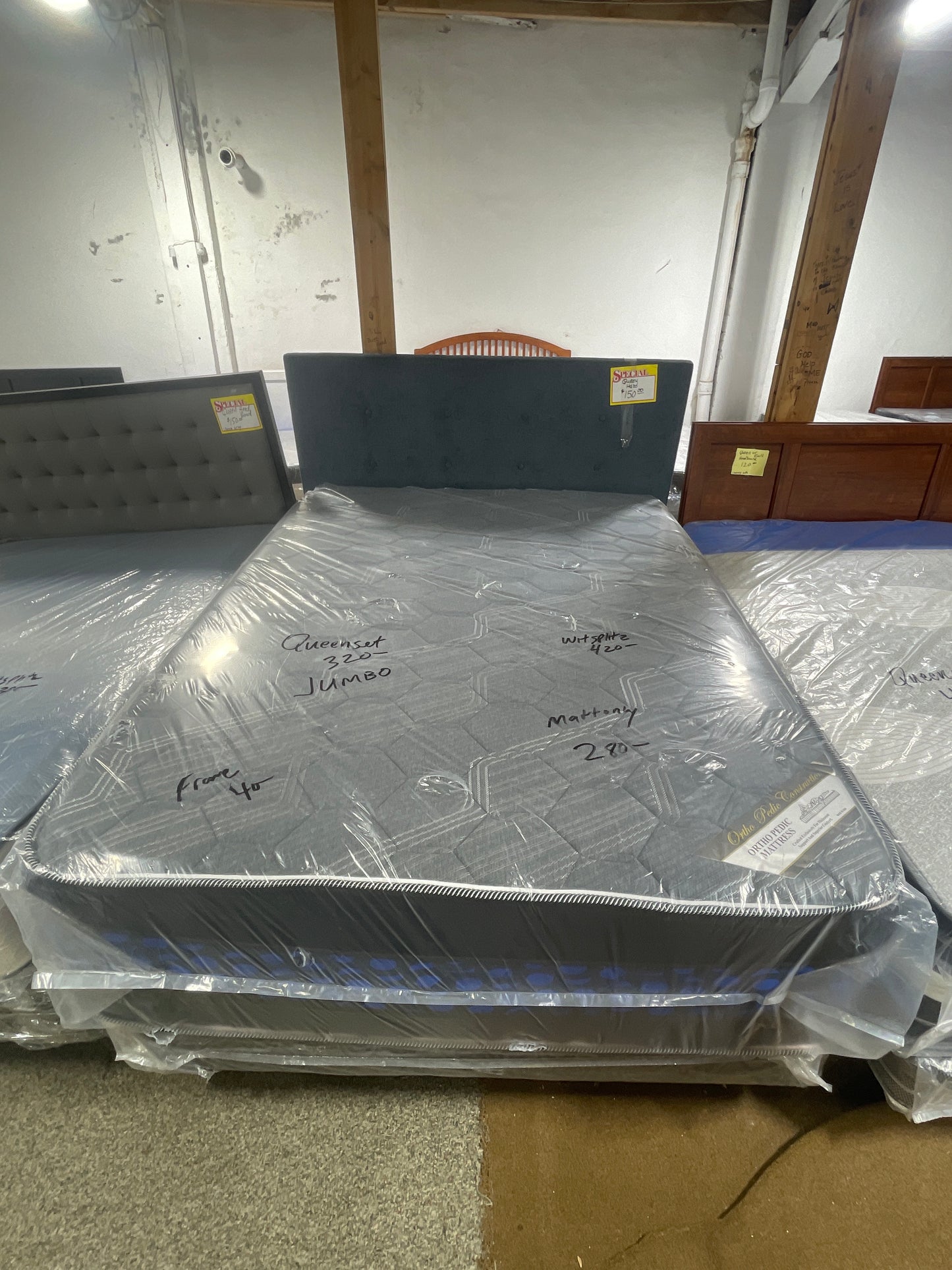 Jumbo Mattress (Twin, Full, Queen) + Sets with Box Springs