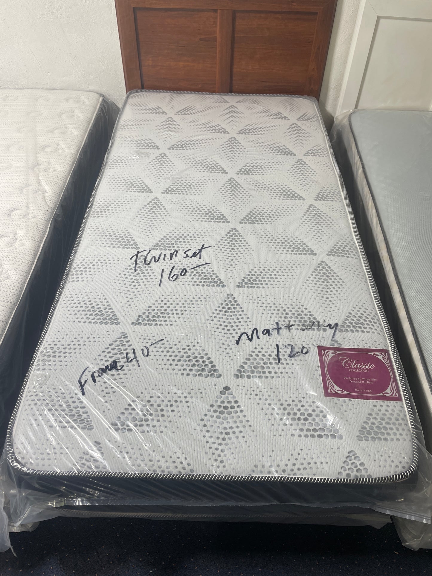 Classic Mattress (Twin, Full, Queen) + Sets with Box Spring