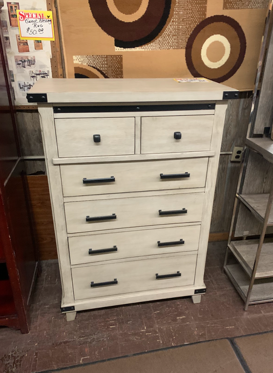 6 Drawer Metal Framed Chest