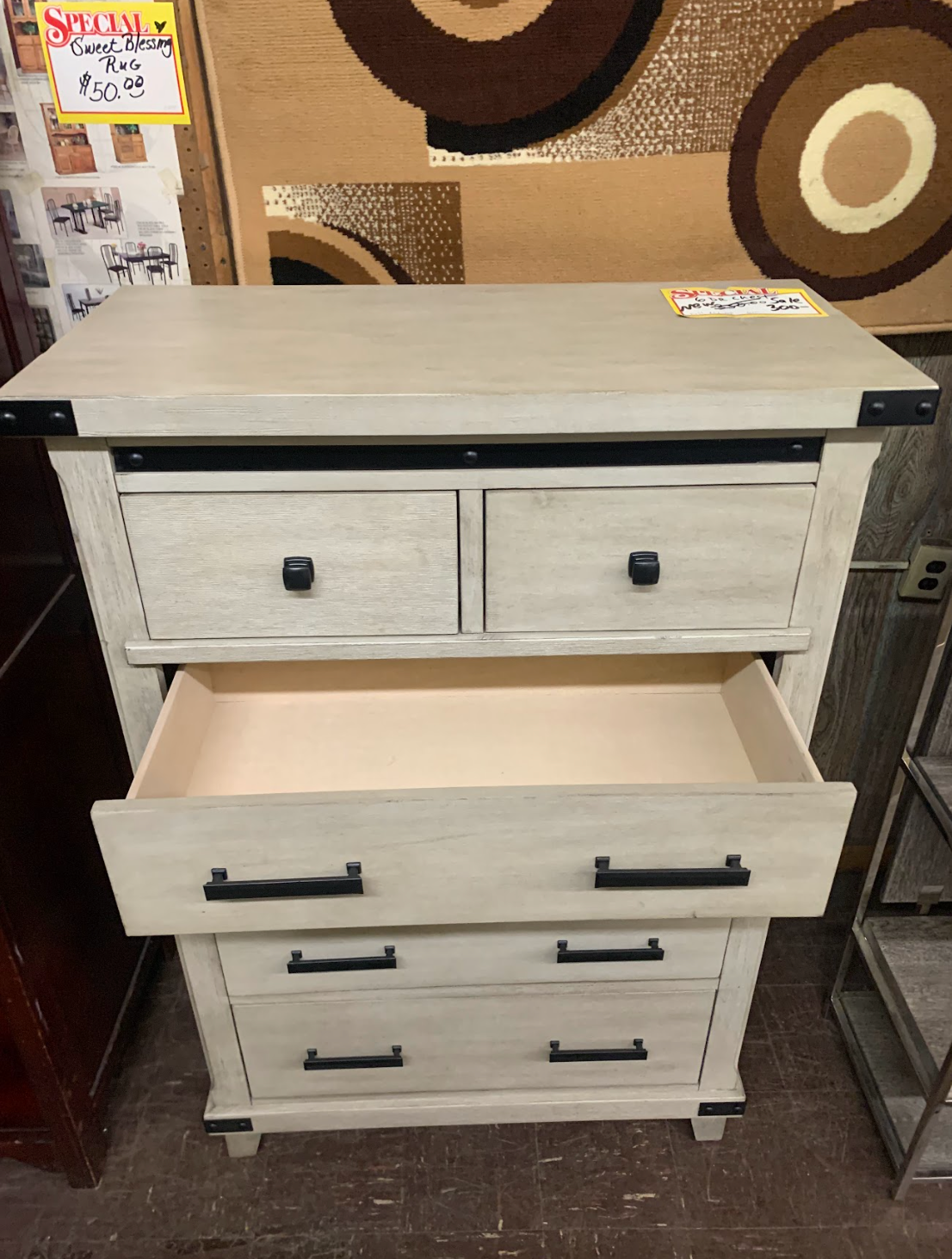 6 Drawer Metal Framed Chest