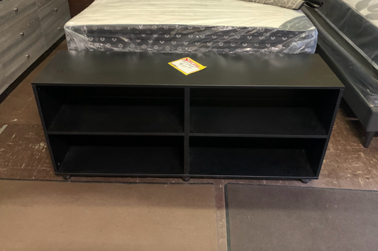 Black TV stand