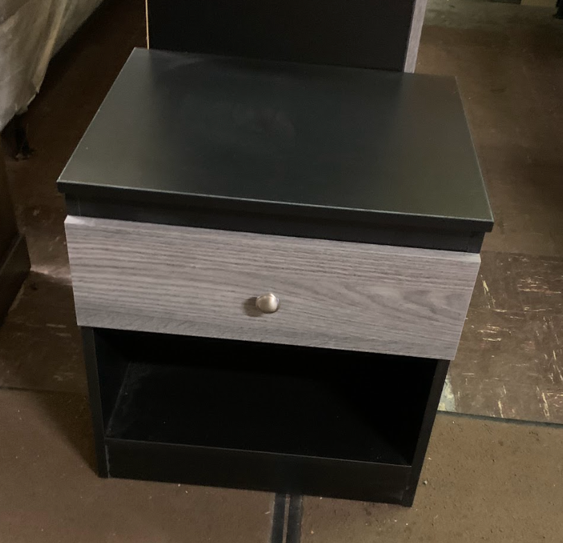 5-Piece Black and Grey Bedroom Set