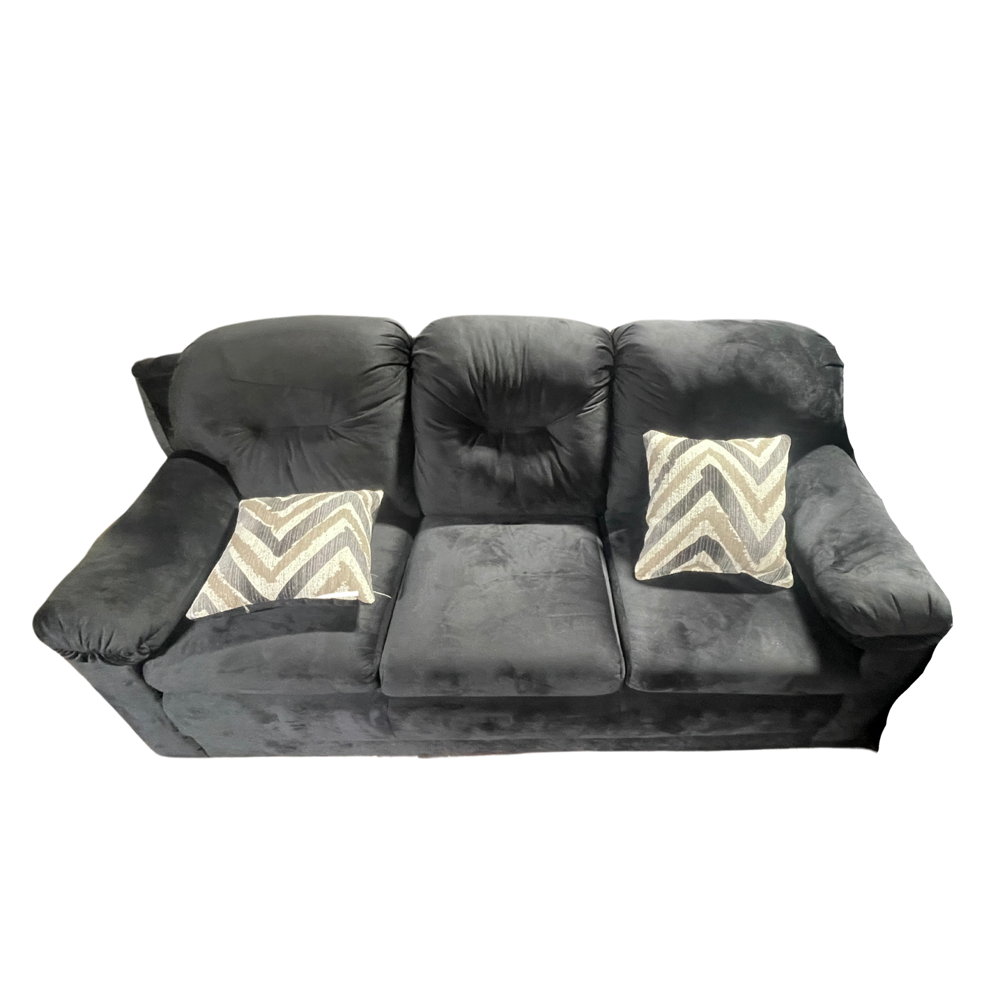 Sofa and Love Seat (Black & Grey)