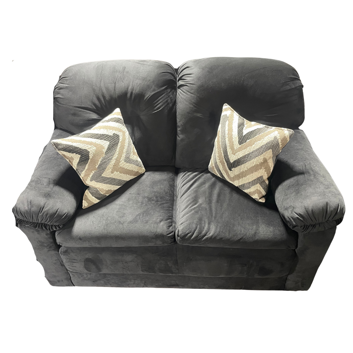 Sofa and Love Seat (Black & Grey)