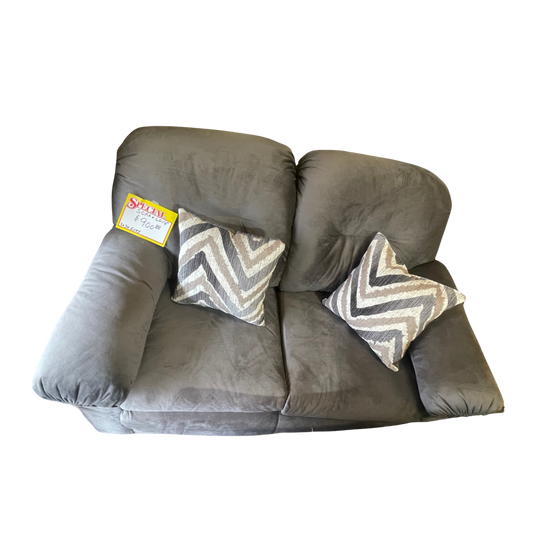 Sofa and Love Seat (Black & Grey)