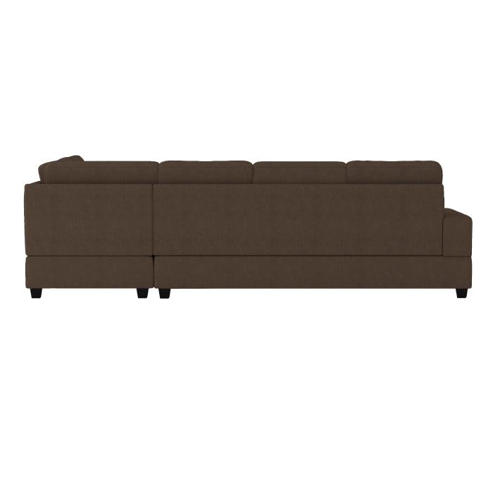 2-Piece Reversible Sectional with Drop-Down Cup Holders