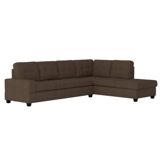2-Piece Reversible Sectional with Drop-Down Cup Holders