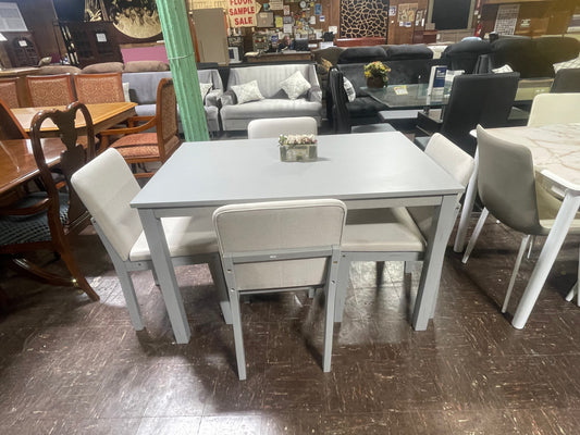 4 Pc Dinette Set (Grey)