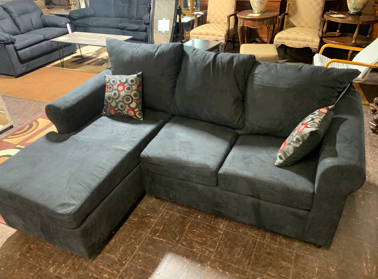 Two Piece Fabric Sectional