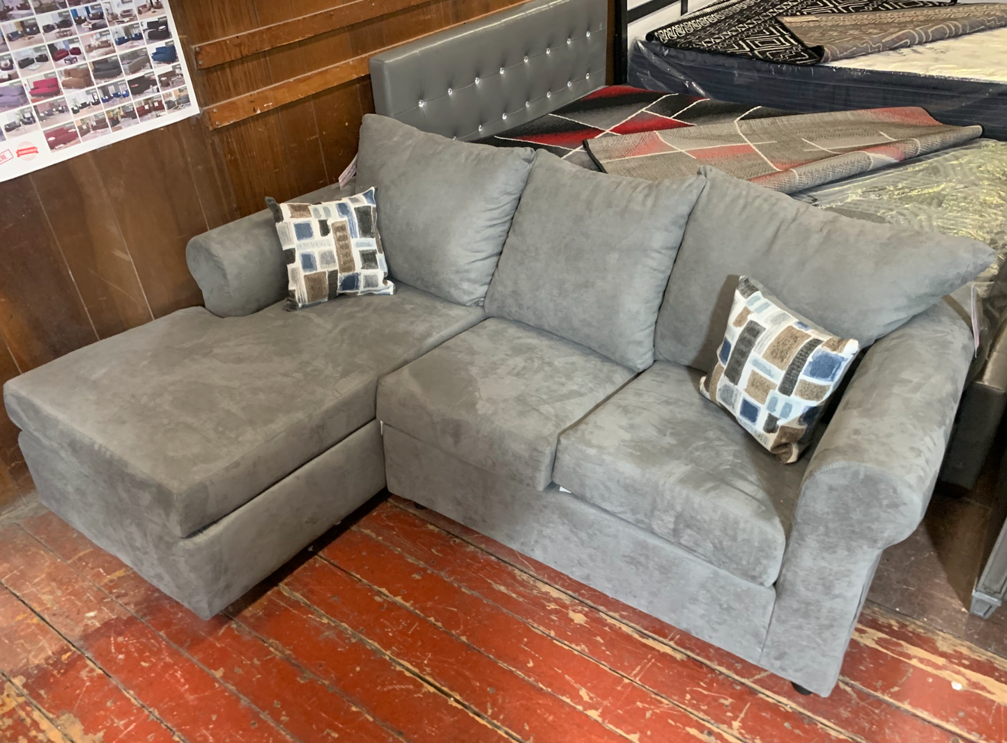 Two Piece Fabric Sectional